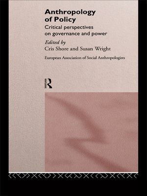cover image of Anthropology of Policy